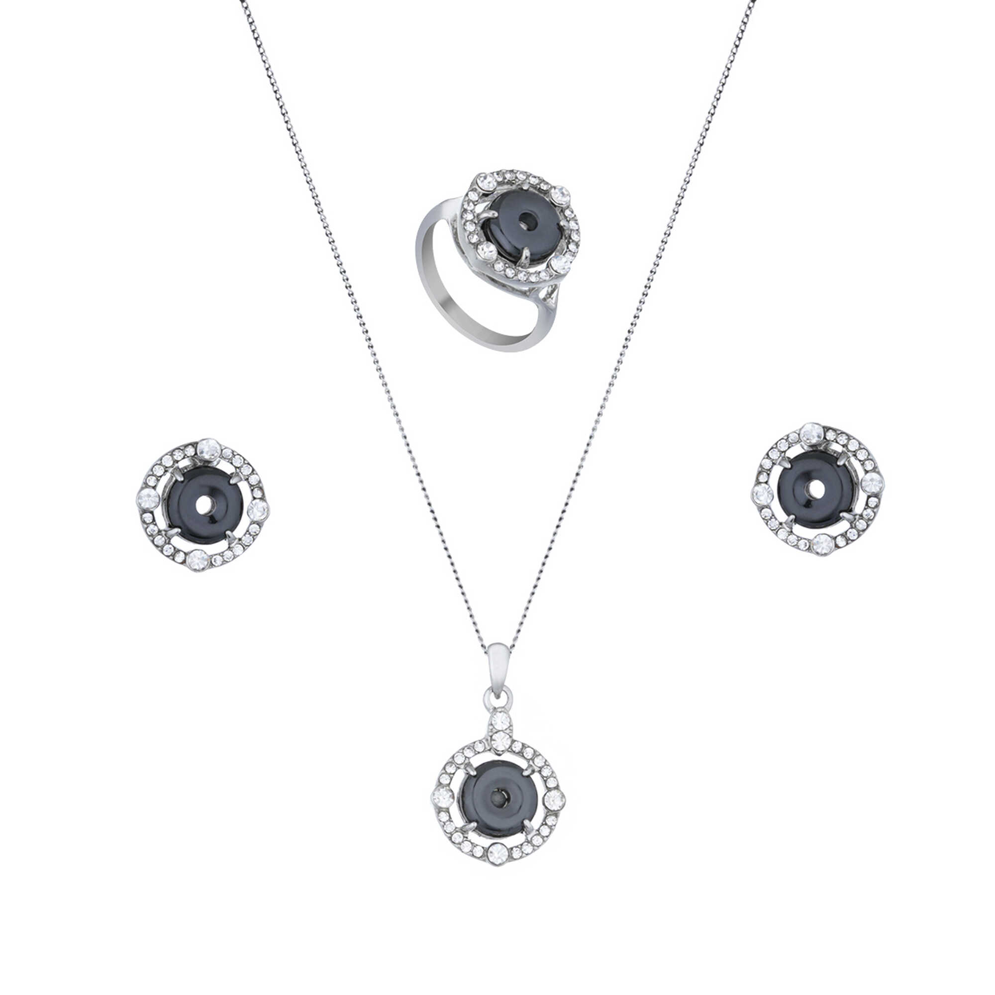 Papillon Accessories Gift Set Silver 3 Pieces
