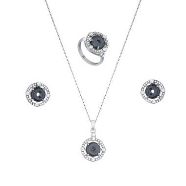 Papillon Accessories Gift Set Silver 3 Pieces