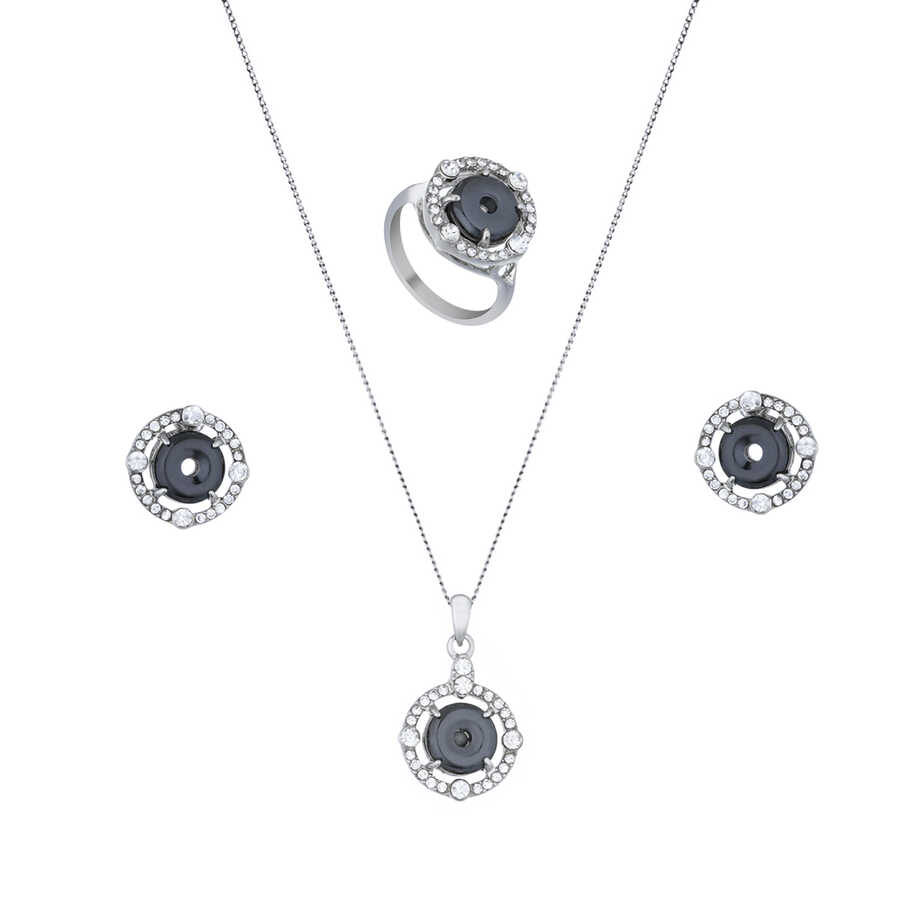 Papillon Accessories Gift Set Silver 3 Pieces