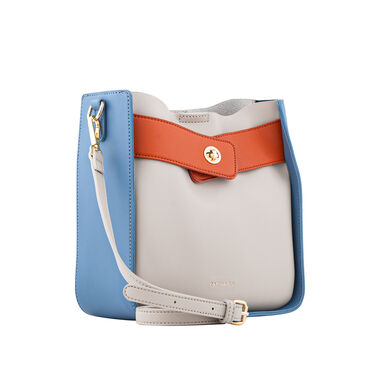 Blue and gray bow bag JS2206-2-M