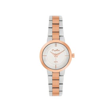 Steel PAPILLON Watch Silver & Rose Gold