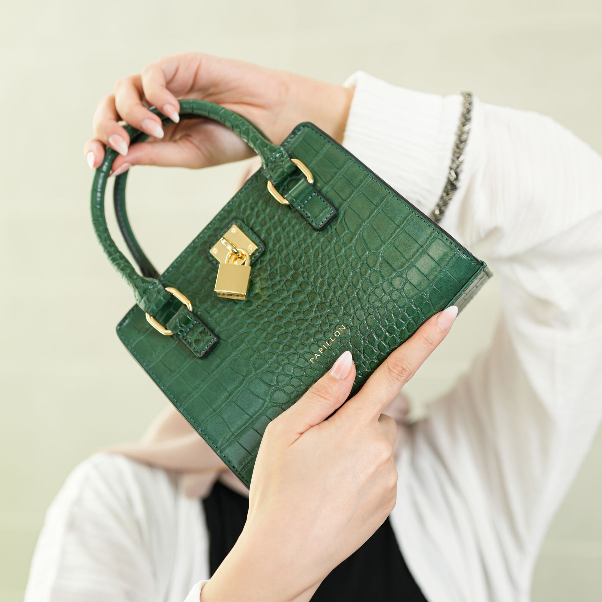 Papillon Handbag Green- Women&rsquo;s bags - NOR-81274E