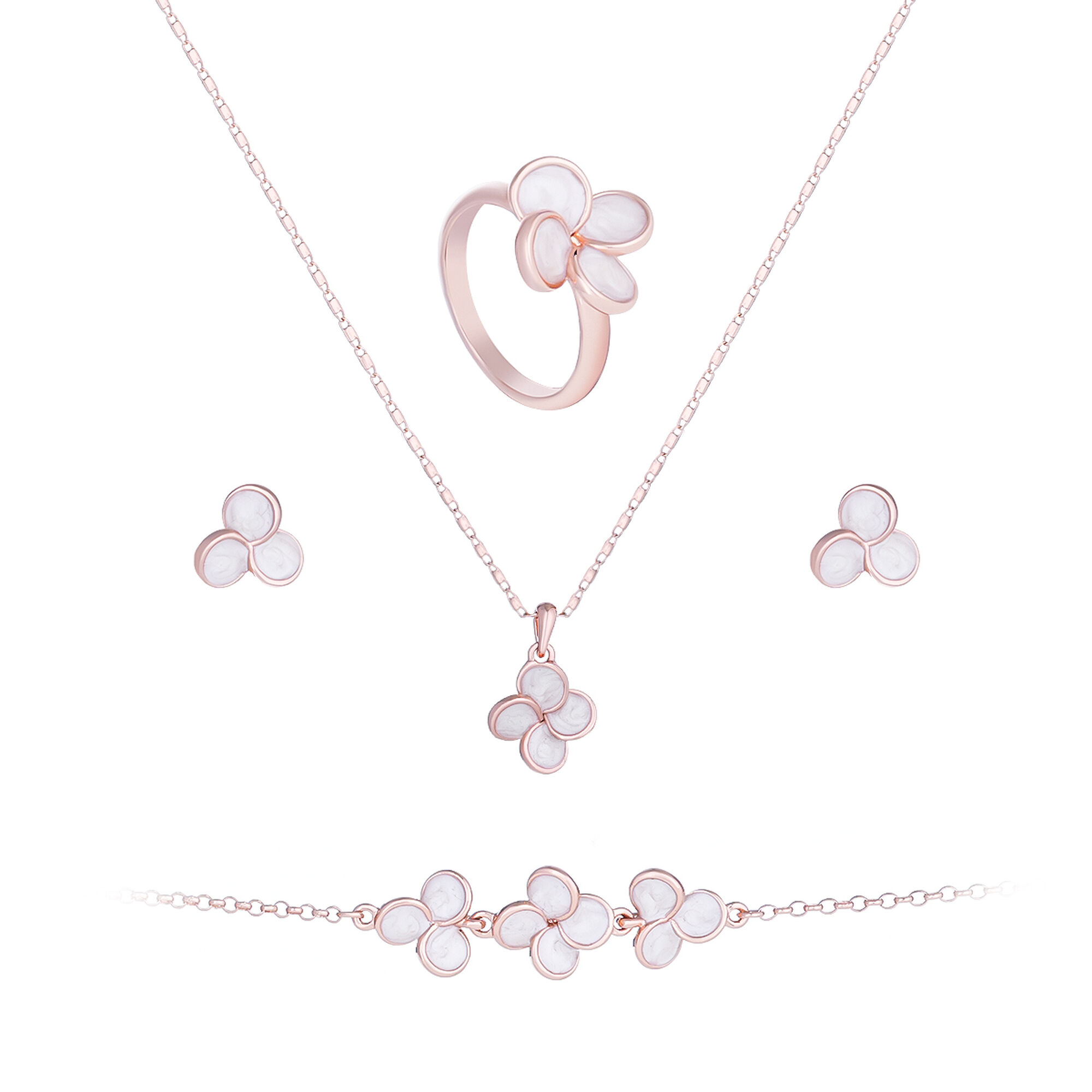 Papillon Accessories Gift Set Rose Gold 4 Pieces
