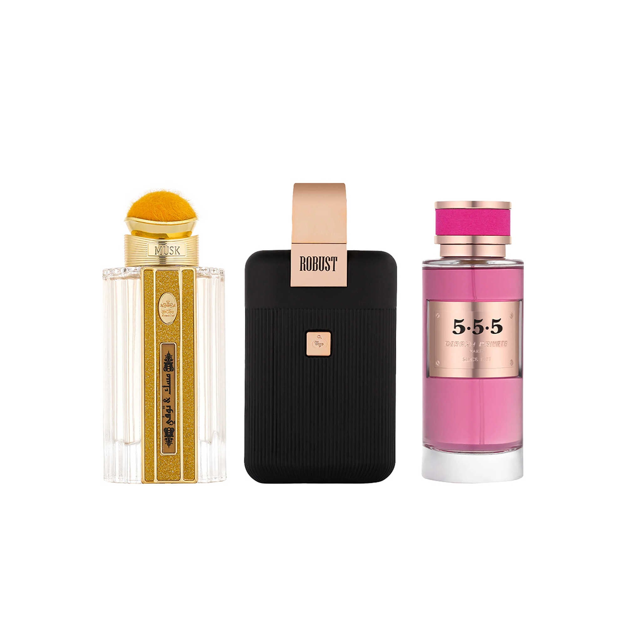 Perfume set (Deraah Private 555 - Musk and Toffee - Robust )