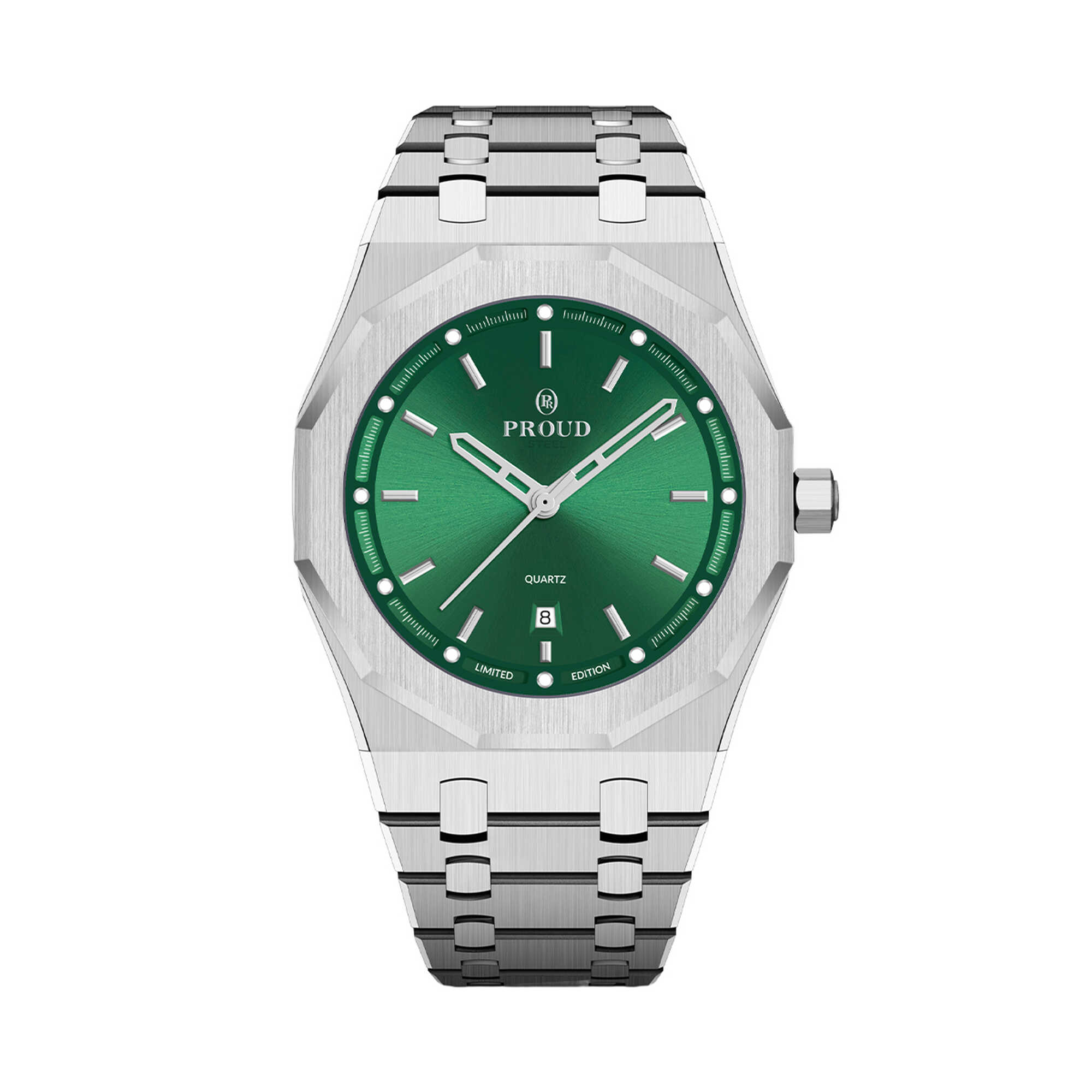 Y24TS(22PR038S)-B-SGreen ساعة براود أستيل
