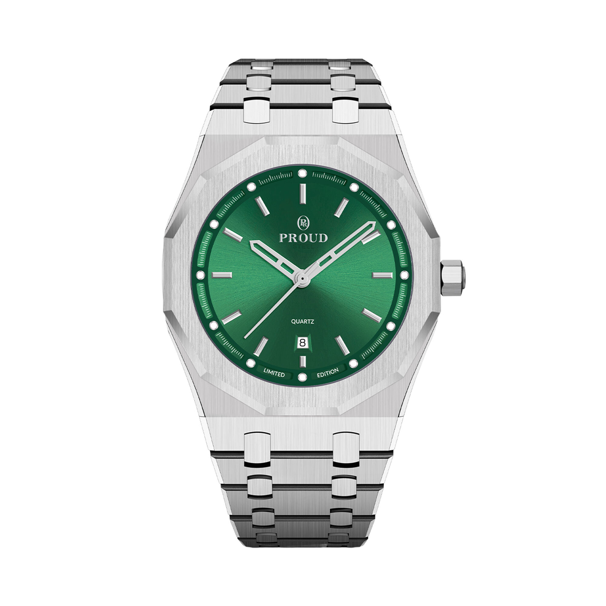 Y24TS(22PR038S)-B-SGreen ساعة براود أستيل
