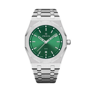 Proud Steel Watch Y24TS(22PR038S)-B-SGreen+Box