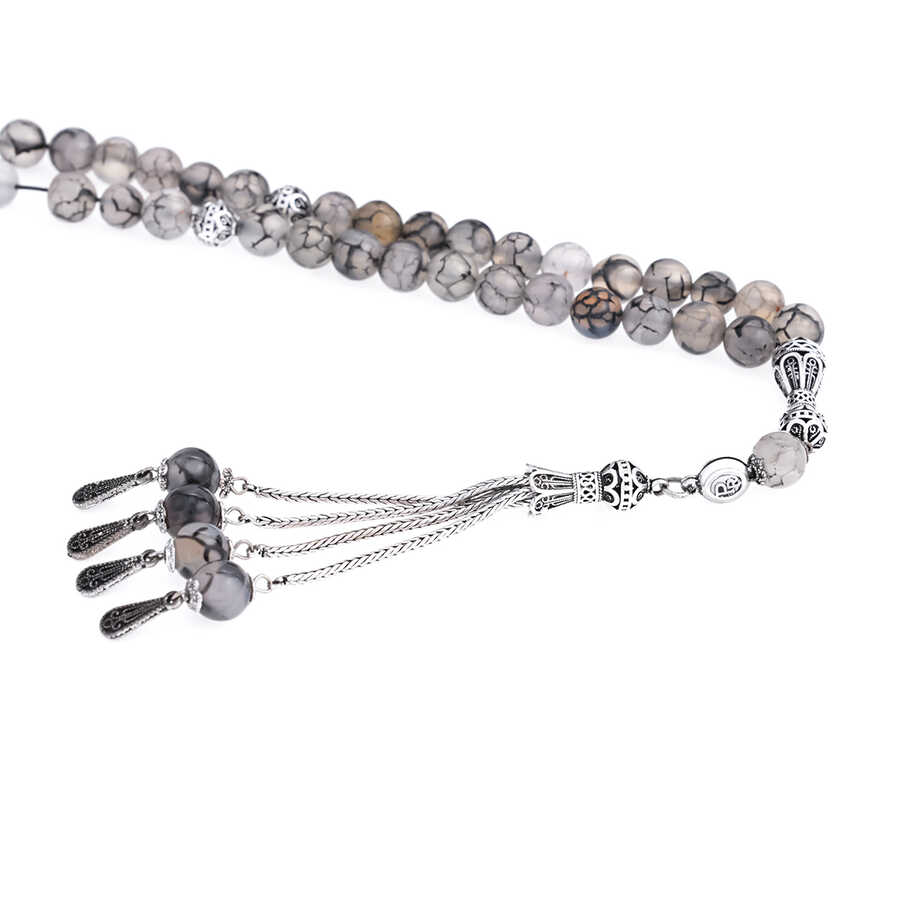 Proud Agate Prayer Beads PB1801148-Y18 with Box