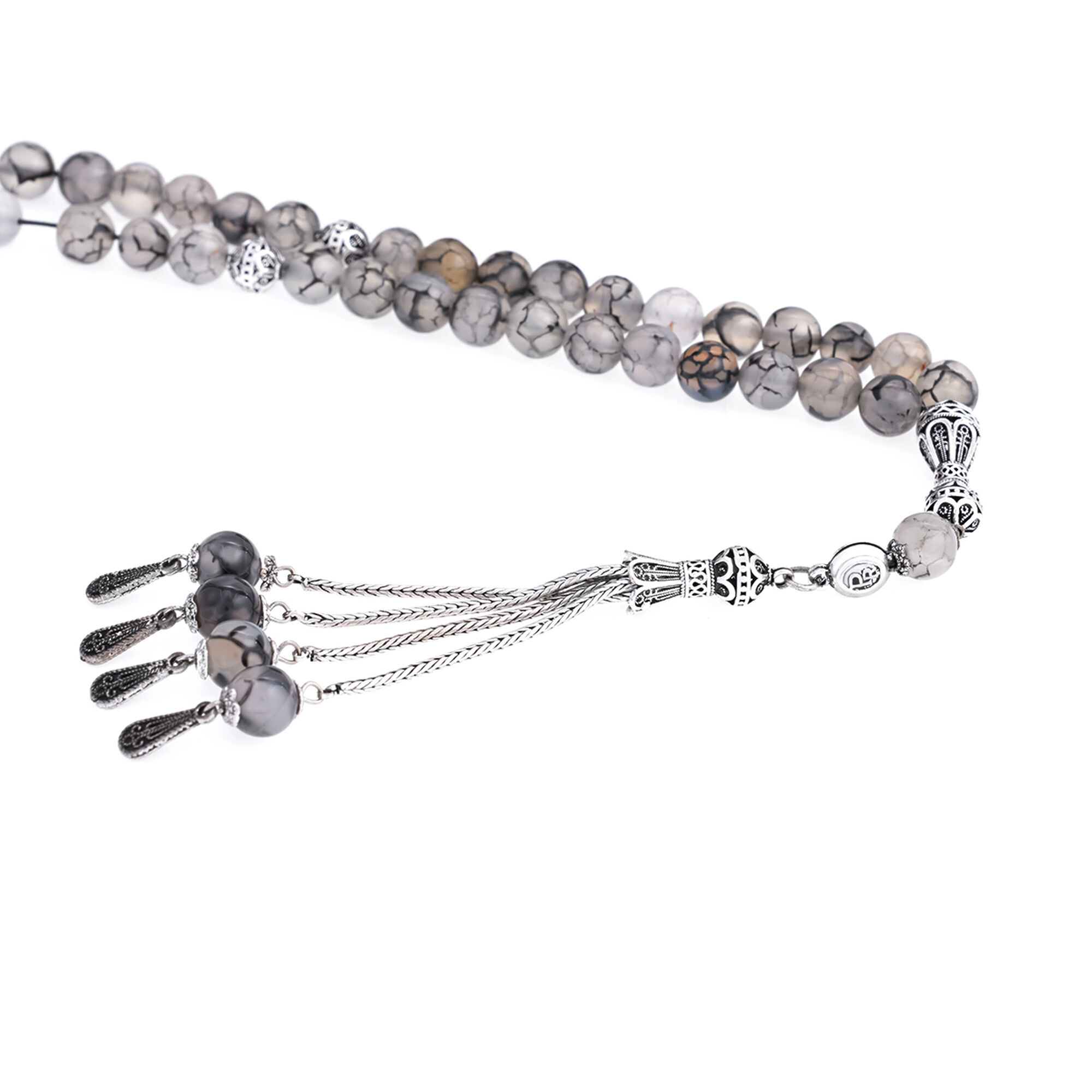 Proud Agate Prayer Beads PB1801148-Y18 with Box
