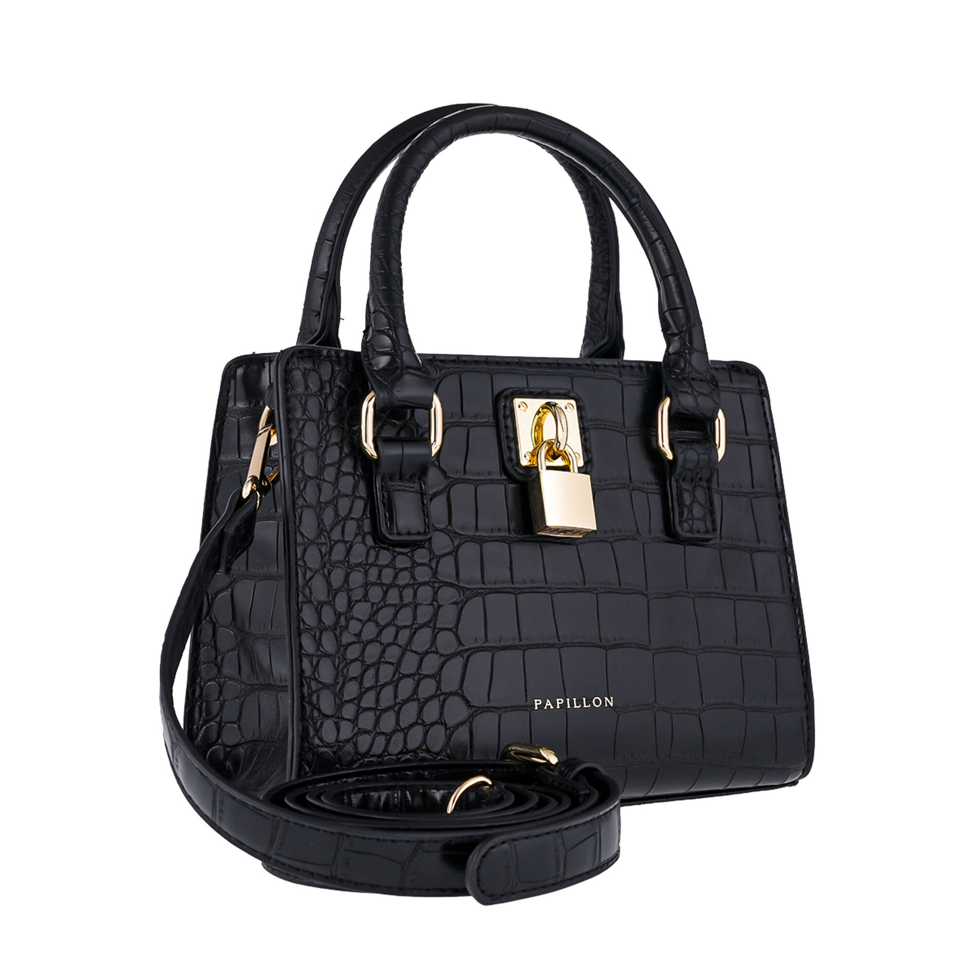 Papillon Handbag Black- Women’s bags - NOR-81274E