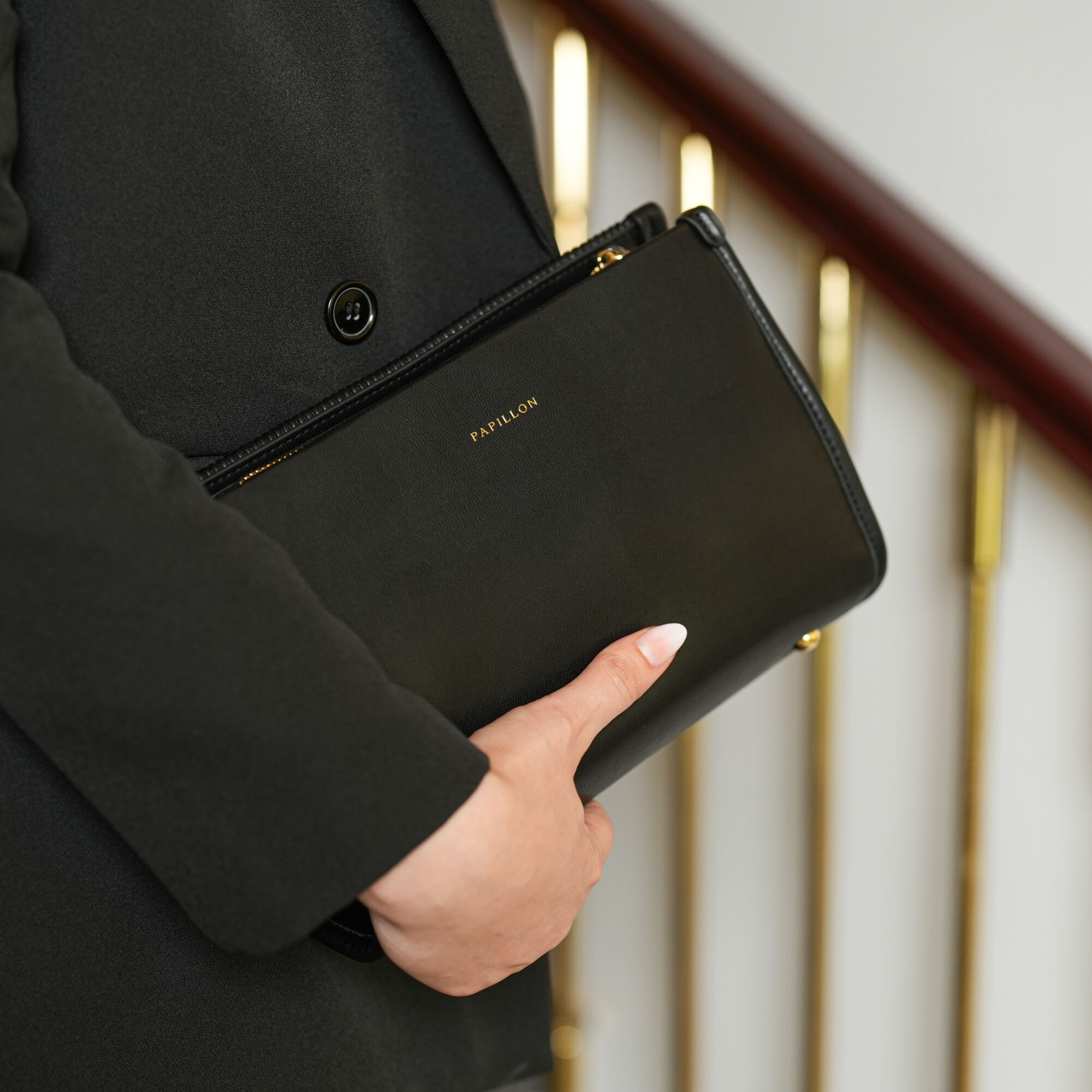 شنطة بابيون كروس باج أسود  - شنط نسائي NOR-90080