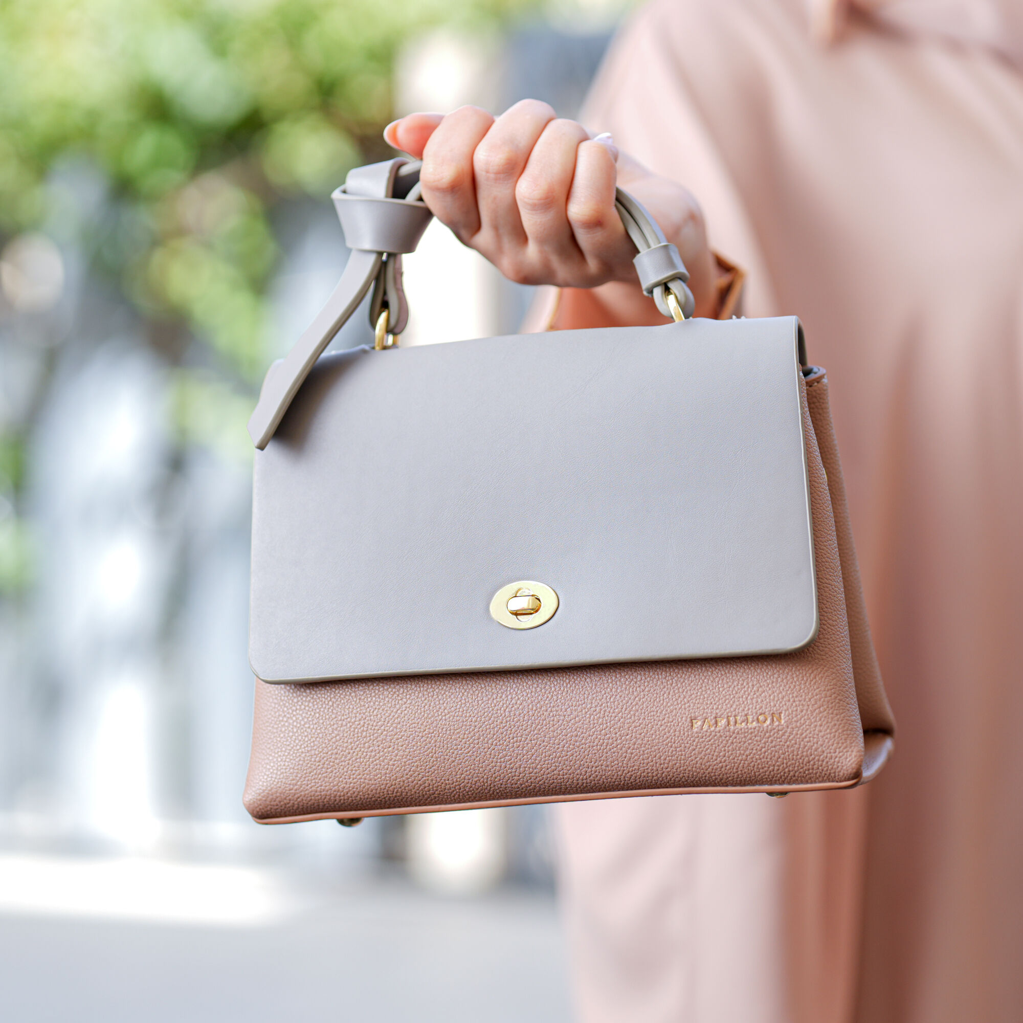 Papillon Women's Gray Handbag &ndash; NOR83608A