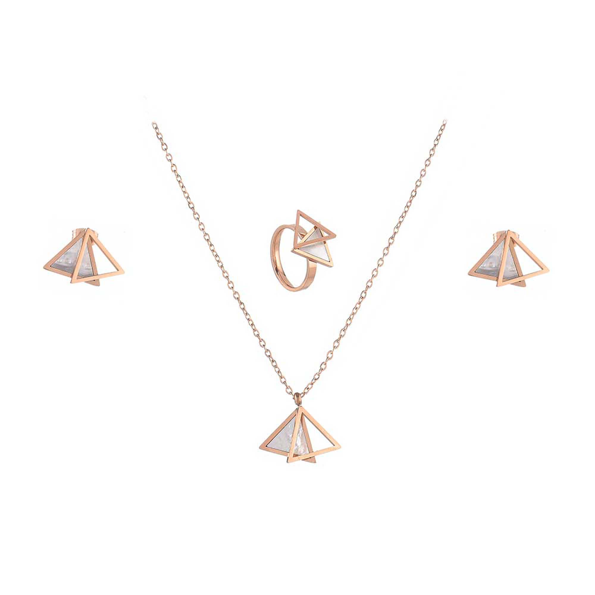 Papillon Accessories Gift Set Rose Gold 3 Pieces