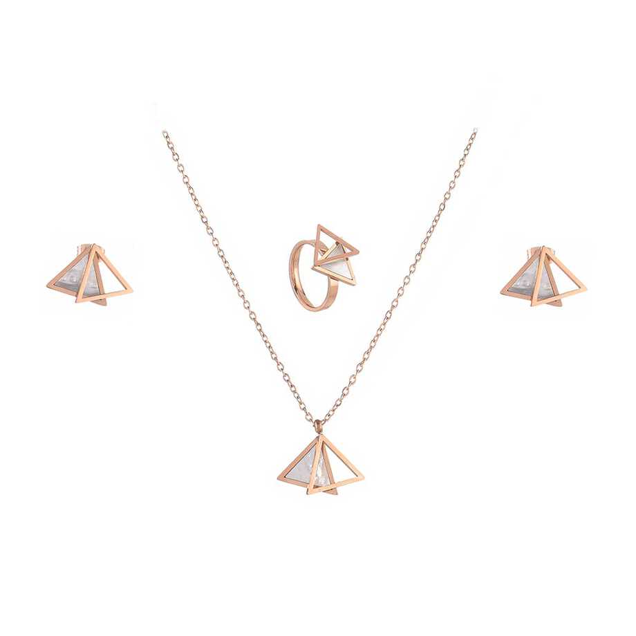 Papillon Accessories Gift Set Rose Gold 3 Pieces