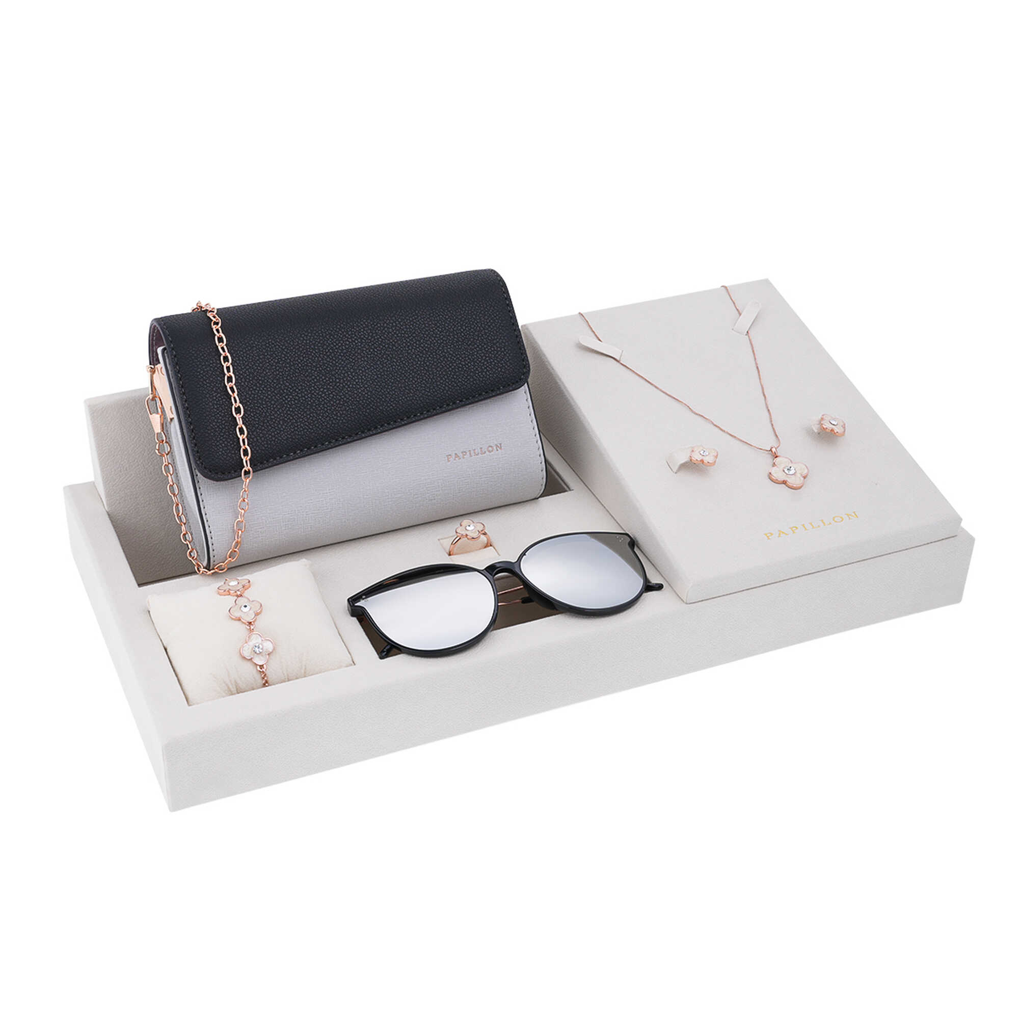 Papillon Accessories Gift Set Rose Gold 6 Pieces