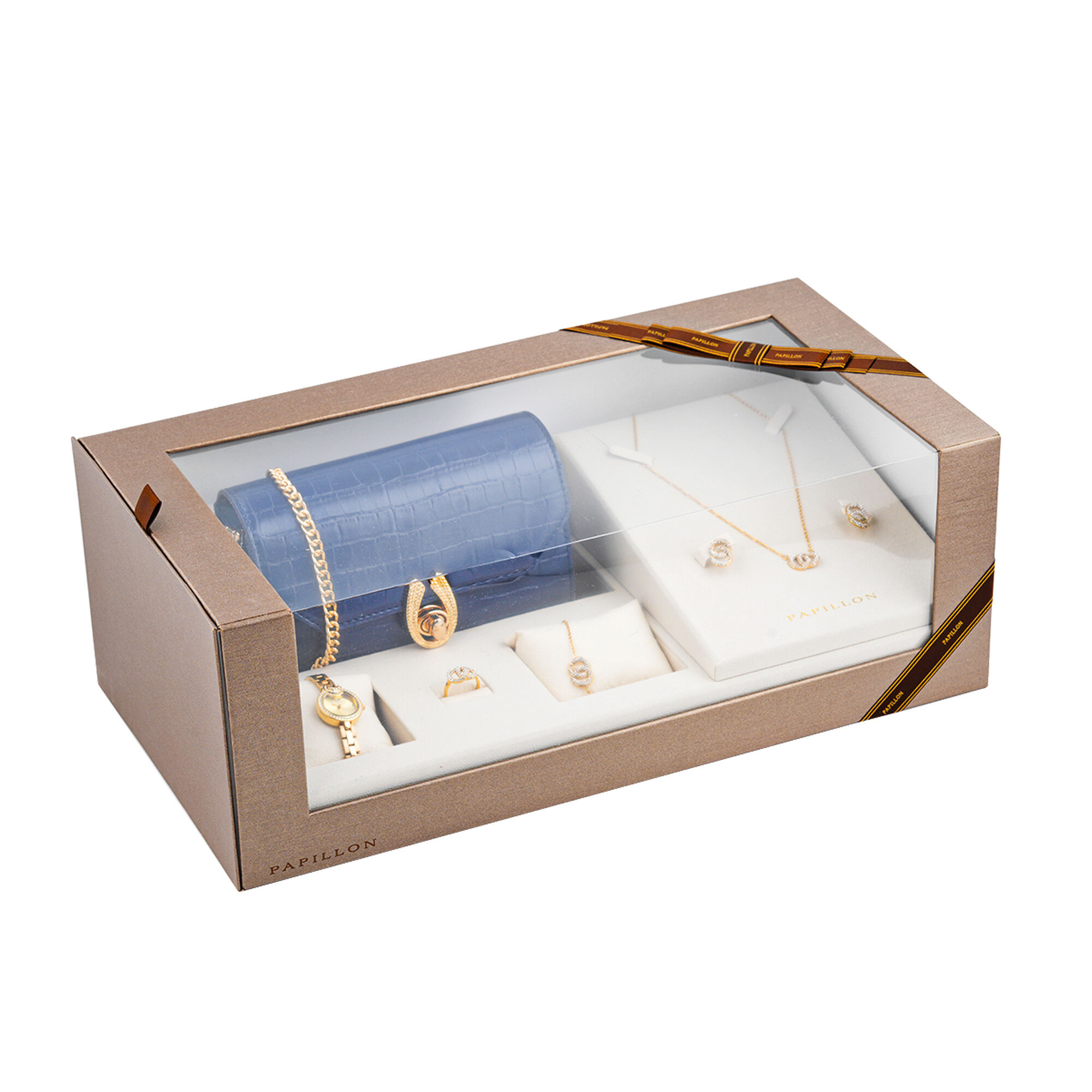 Papillon brand set of 6 pieces with a watch