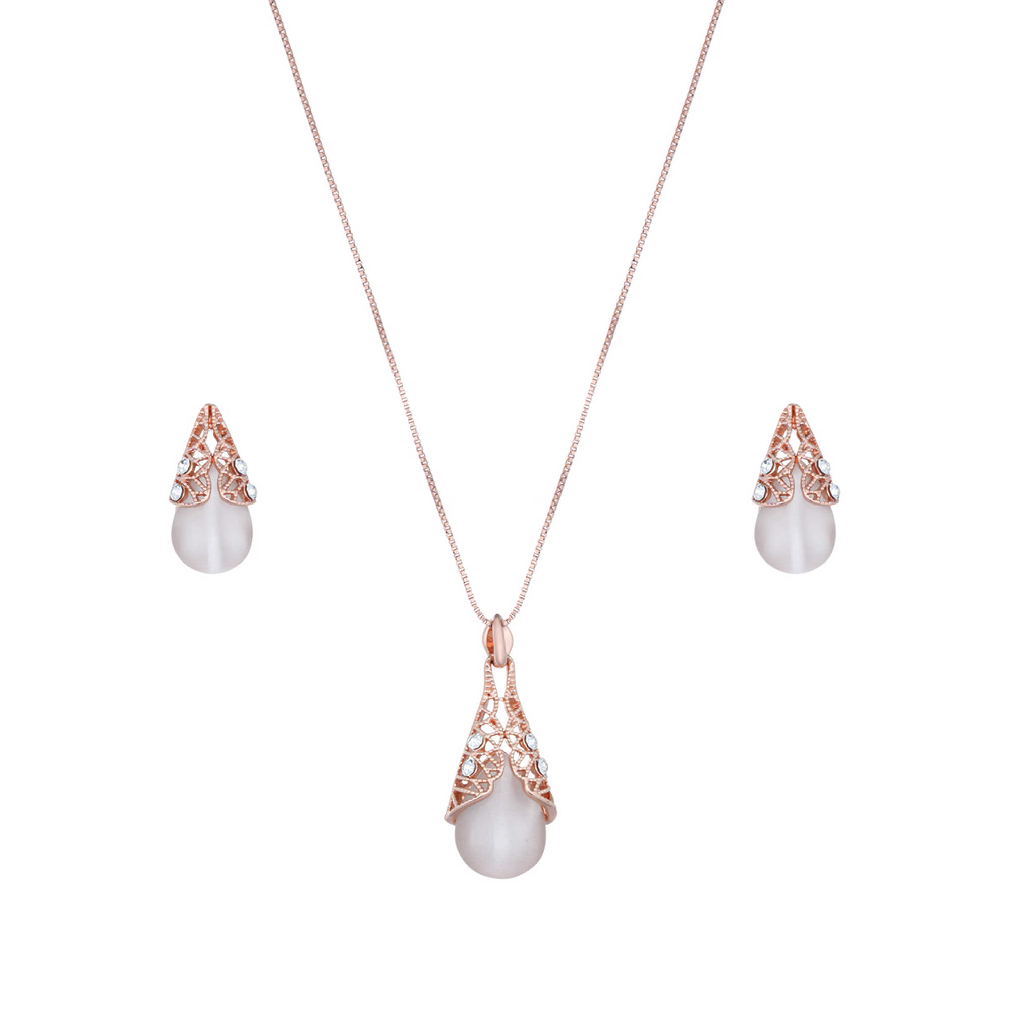 Papillon Accessories Gift Set Rose Gold 2 Pieces