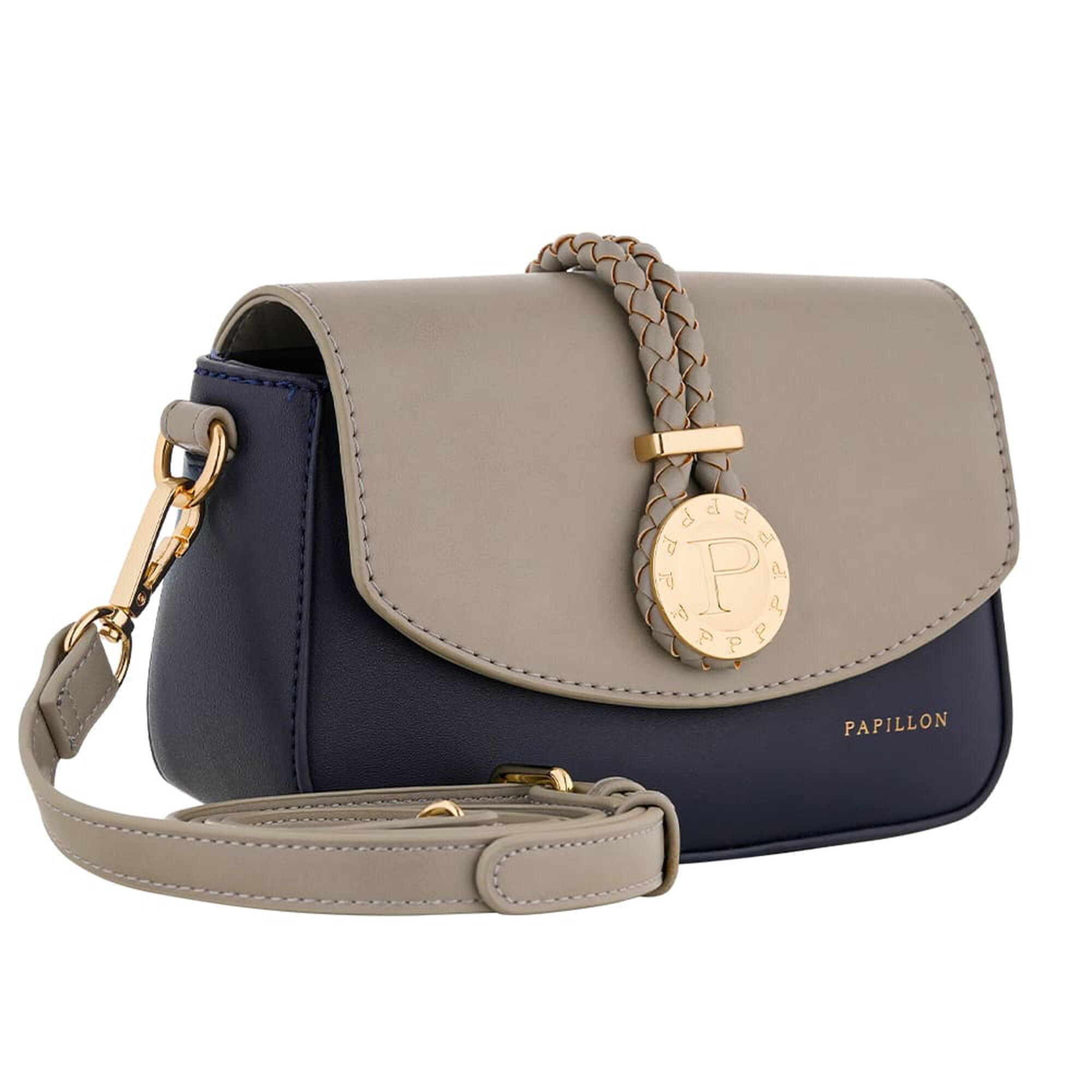 Navy and Gray  Bag 