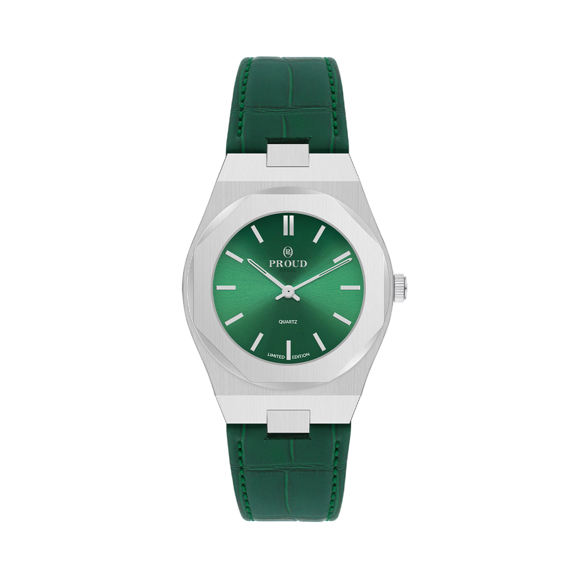 Proud Steel Watch Y24TS(22PR033L)-B-SGreen+Box
