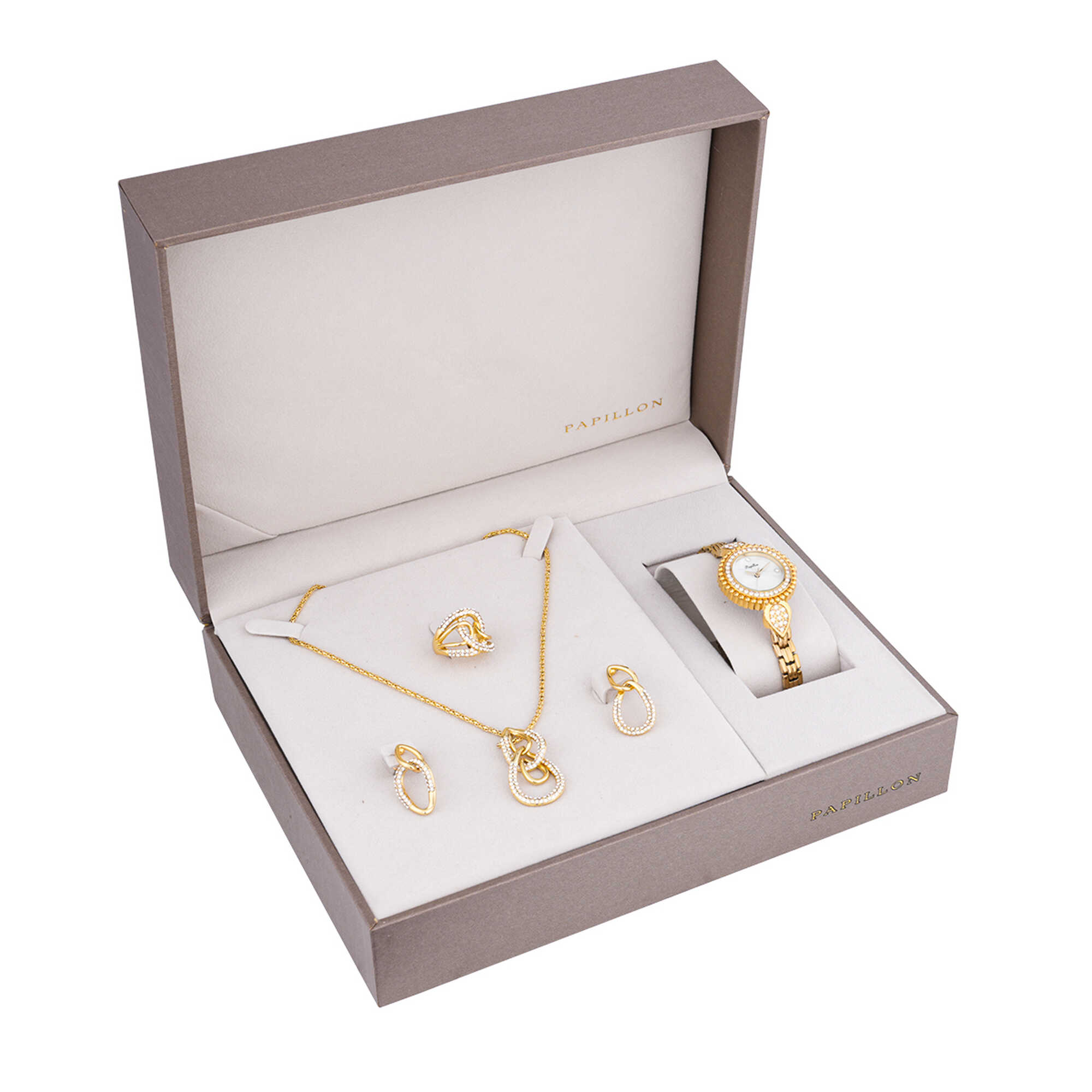 Papillon Accessories Gift Set Gold 4 Pieces