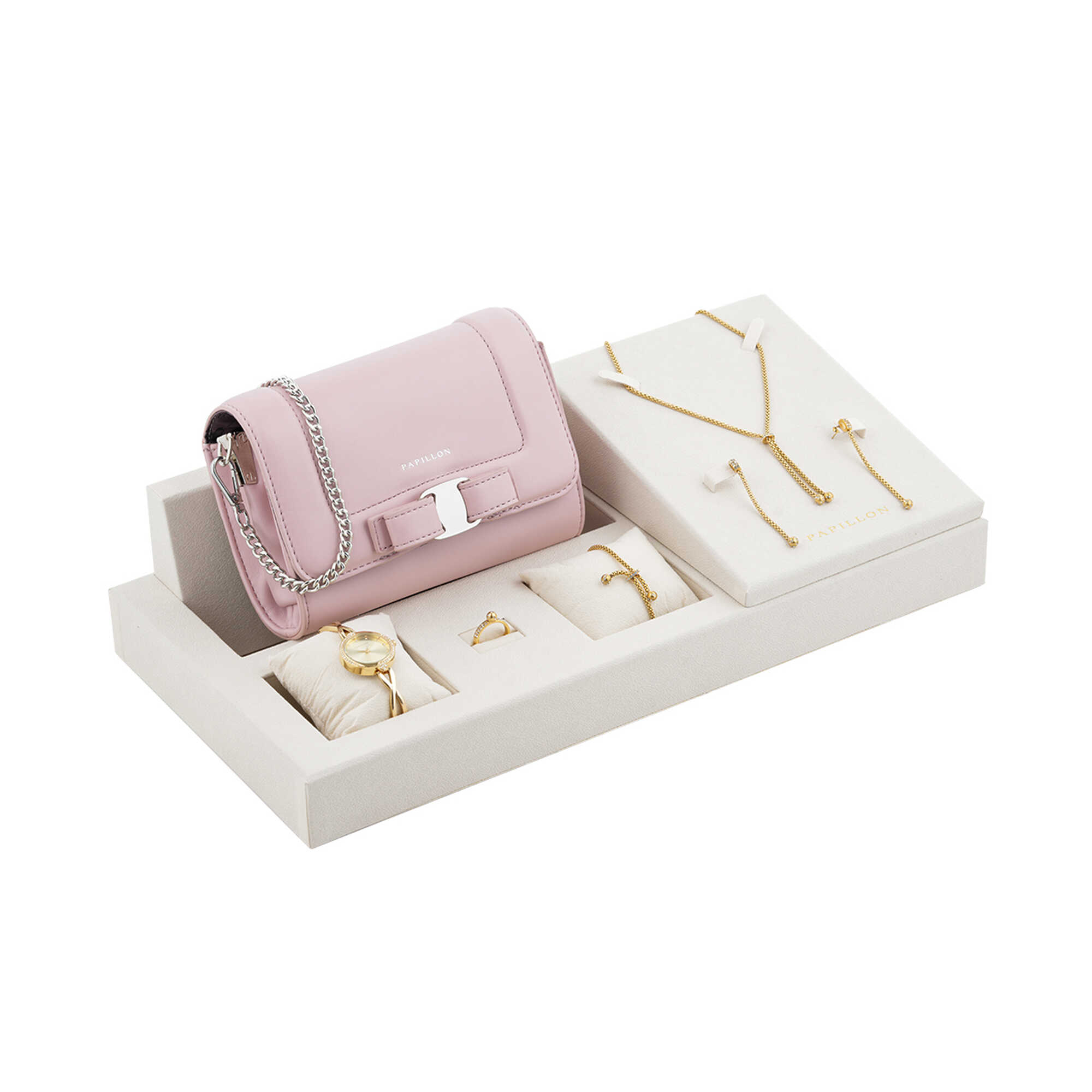 Papillon brand set of 6 pieces with a watch