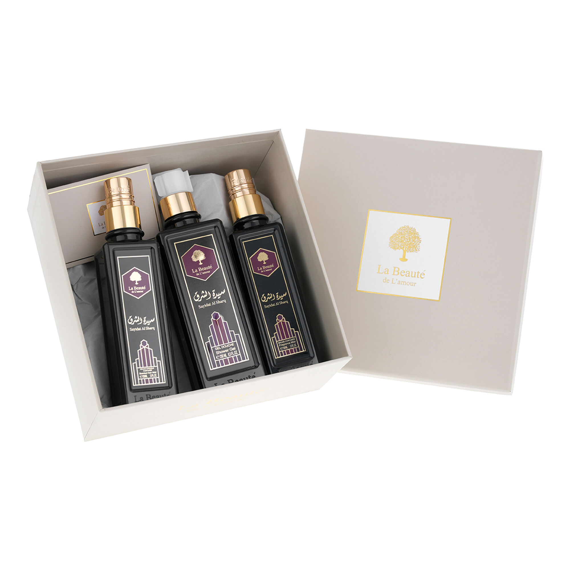 sayidat alsharq 3-piece La Beaute collection set