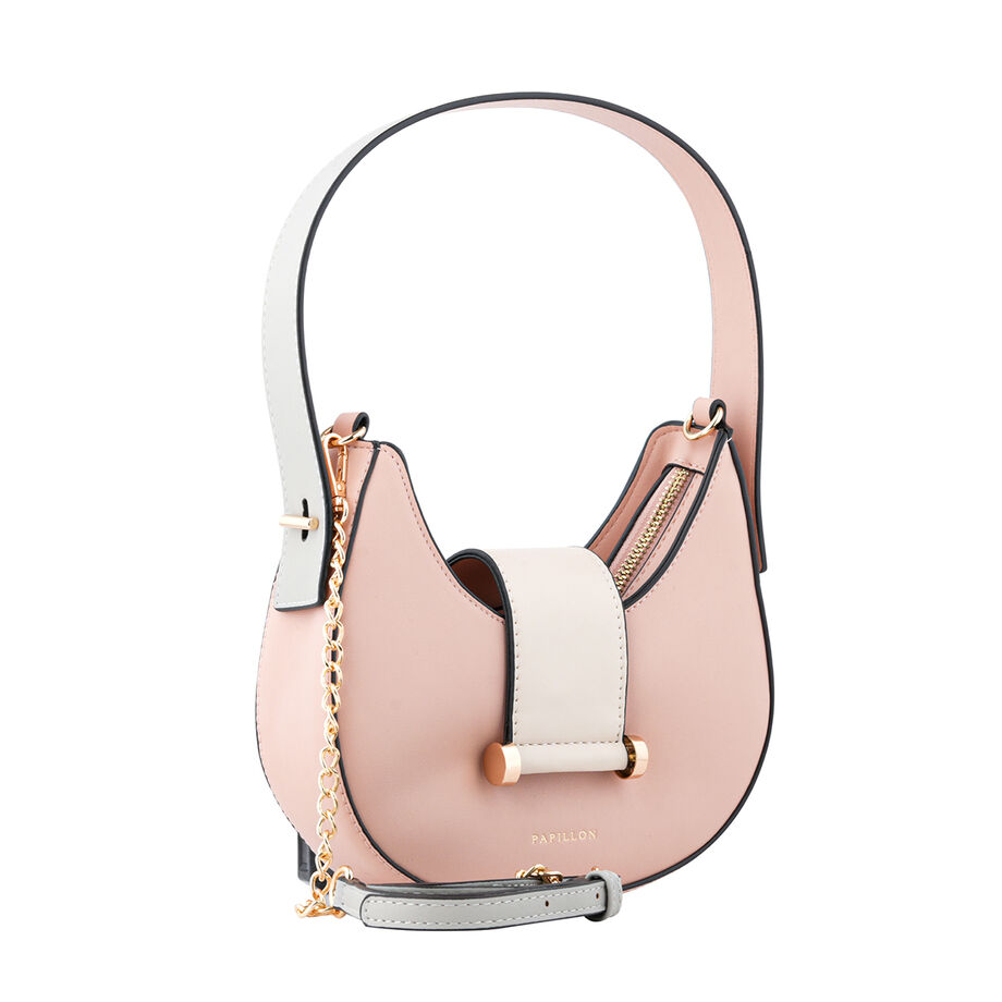 Pink and gray Papillon bag JS2213-1-S