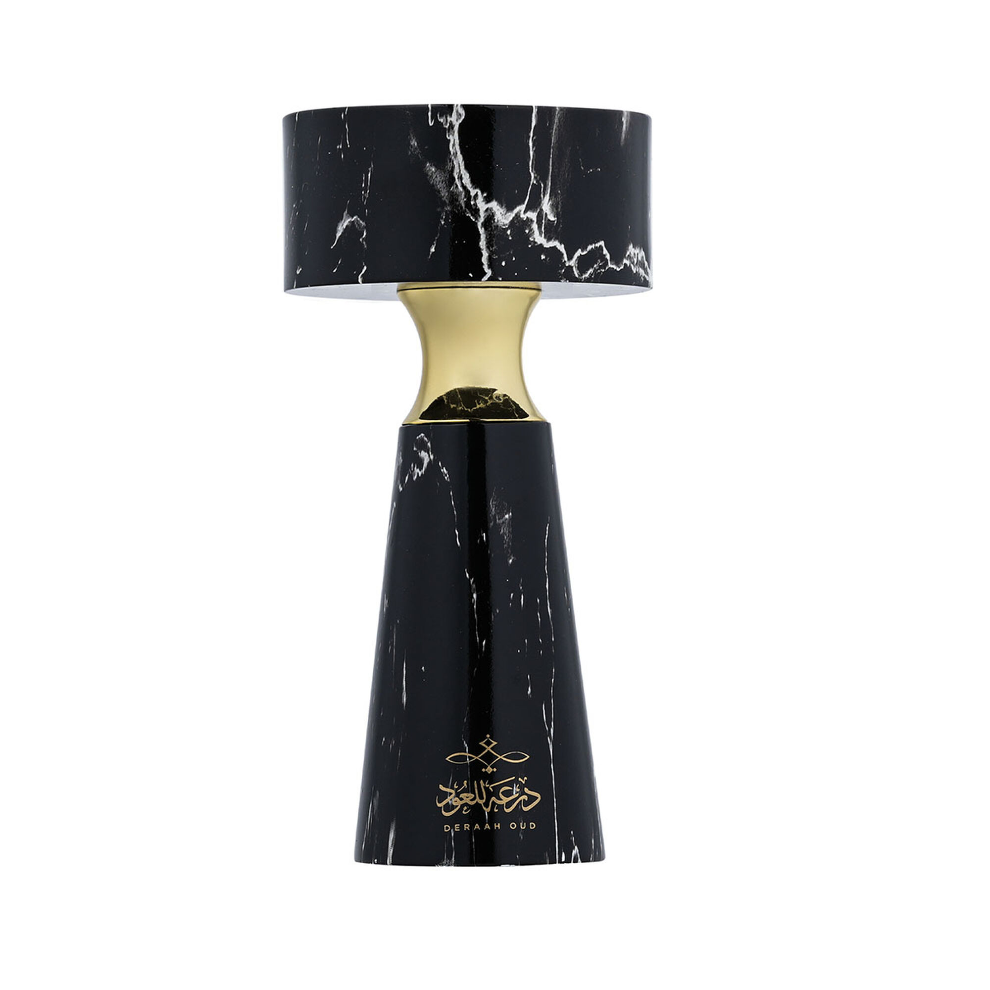 Large black marble incense burner