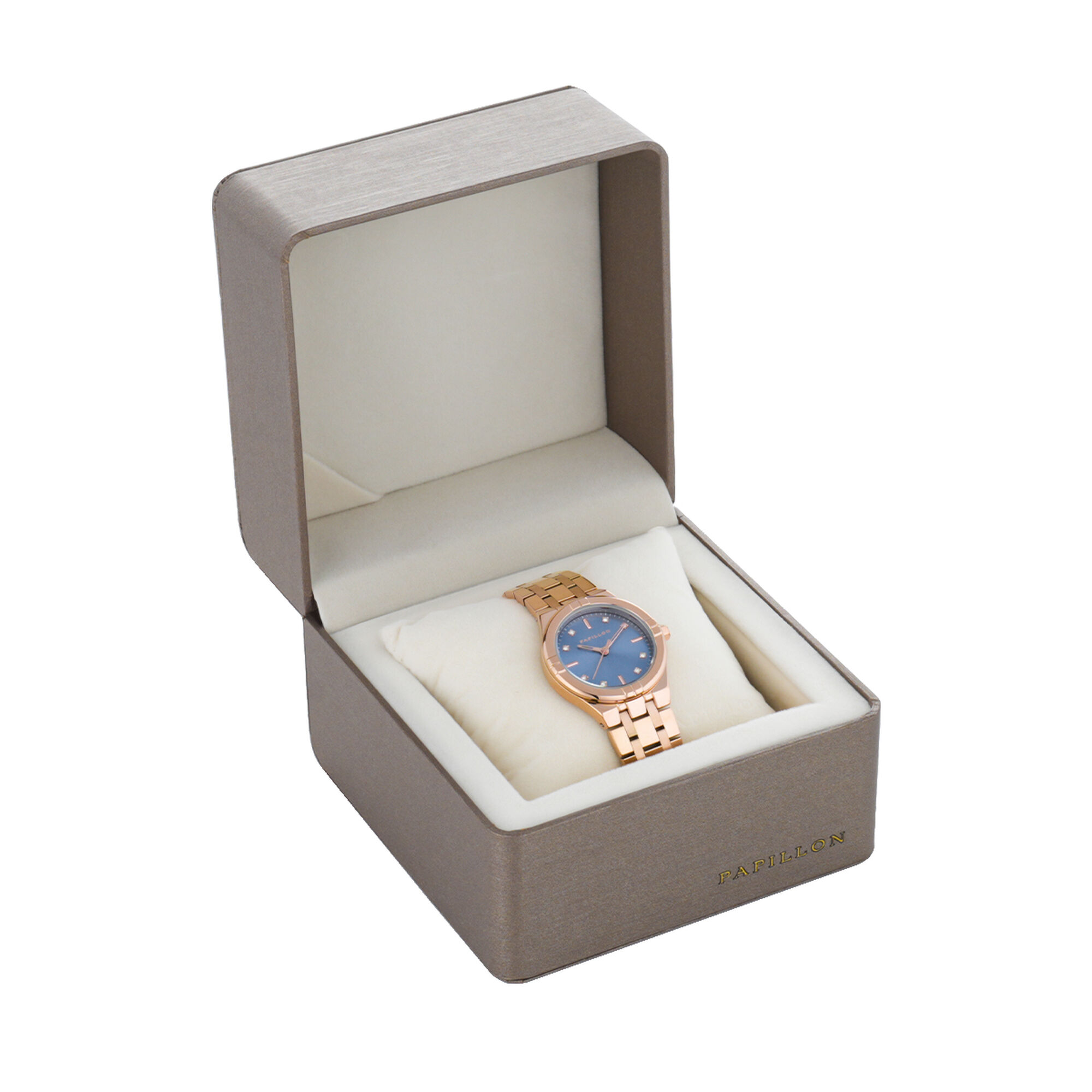 Papillon Watch BG (S22595S-01-C)RG + Box
