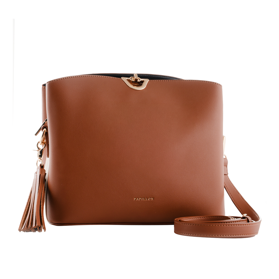 Papillon Crossbody Bag Camel- Women&rsquo;s bags - NOR-202210