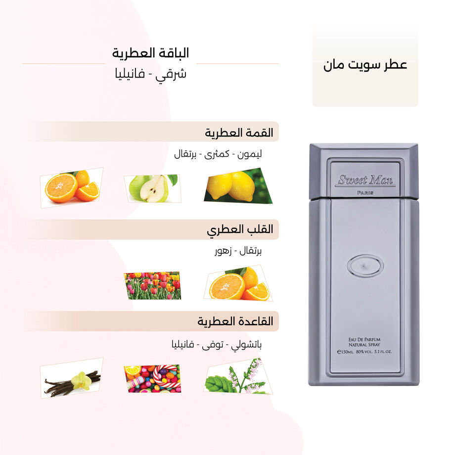 عطر سويت مان الرجالي من درعه 100مل