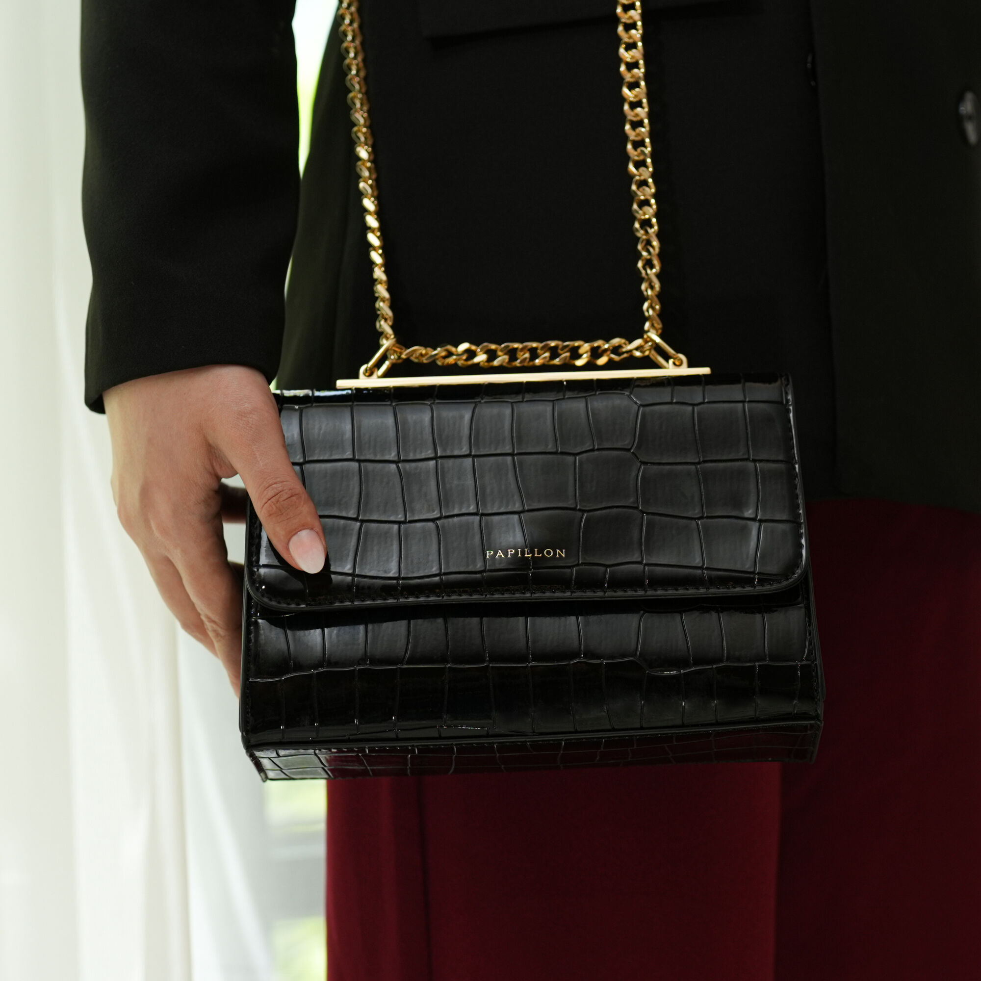 شنطة بابيون شولدر باج أسود