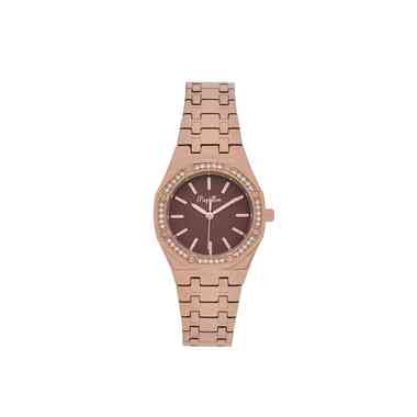 ساعة بابيون  ستيل روز جولد