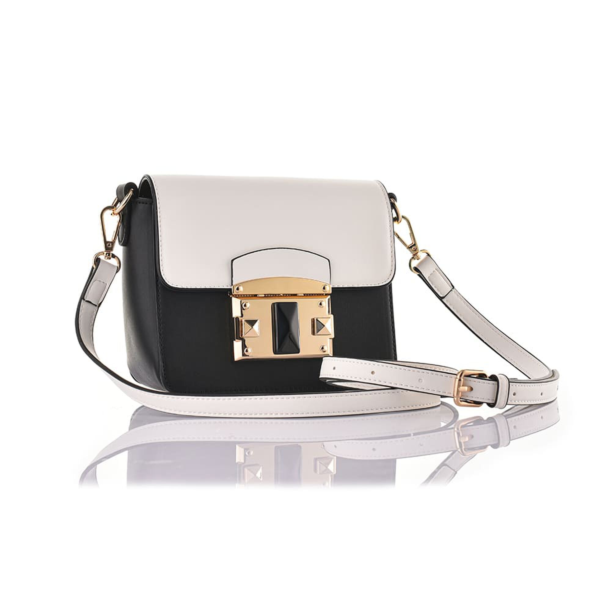 شنطة بابيون كروس باج اسود و اوفوايت