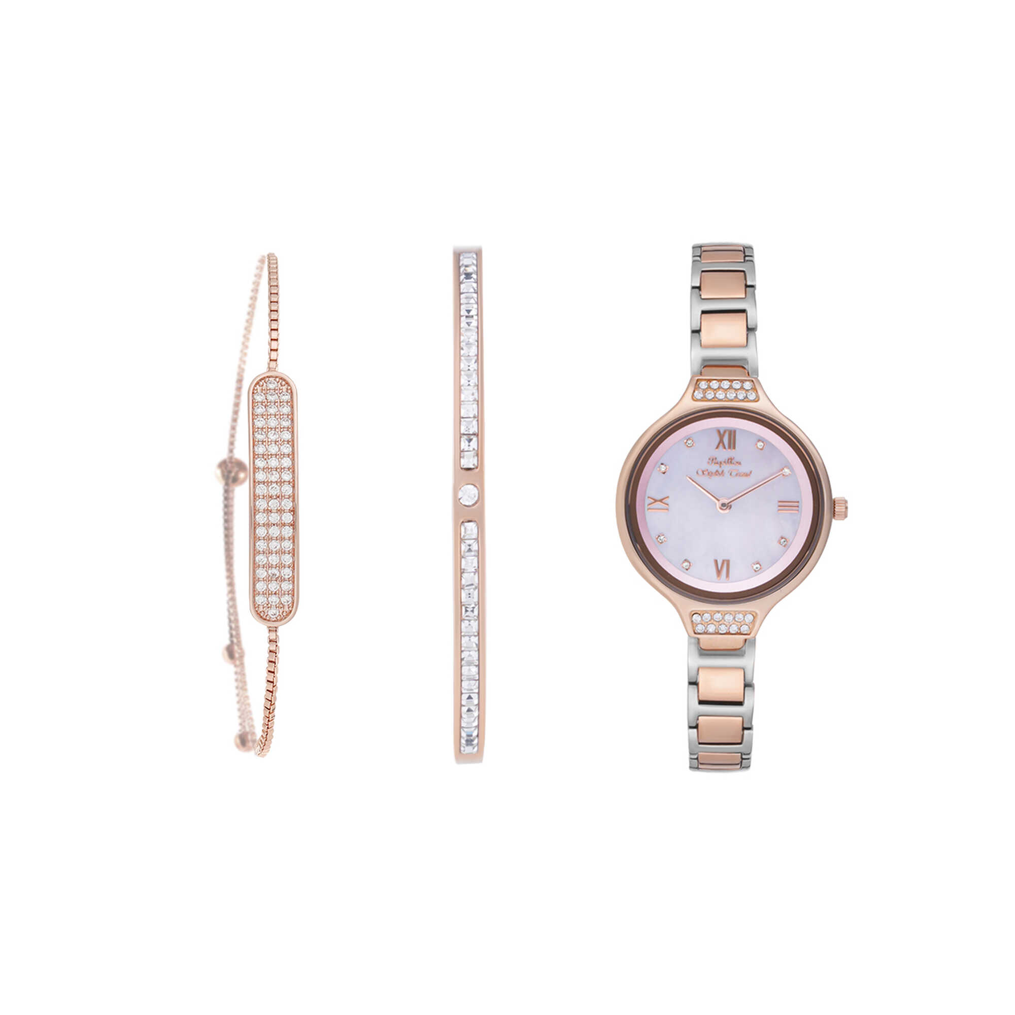 Bracelet set with Papillon watch HK6(1856L-B) RGPN