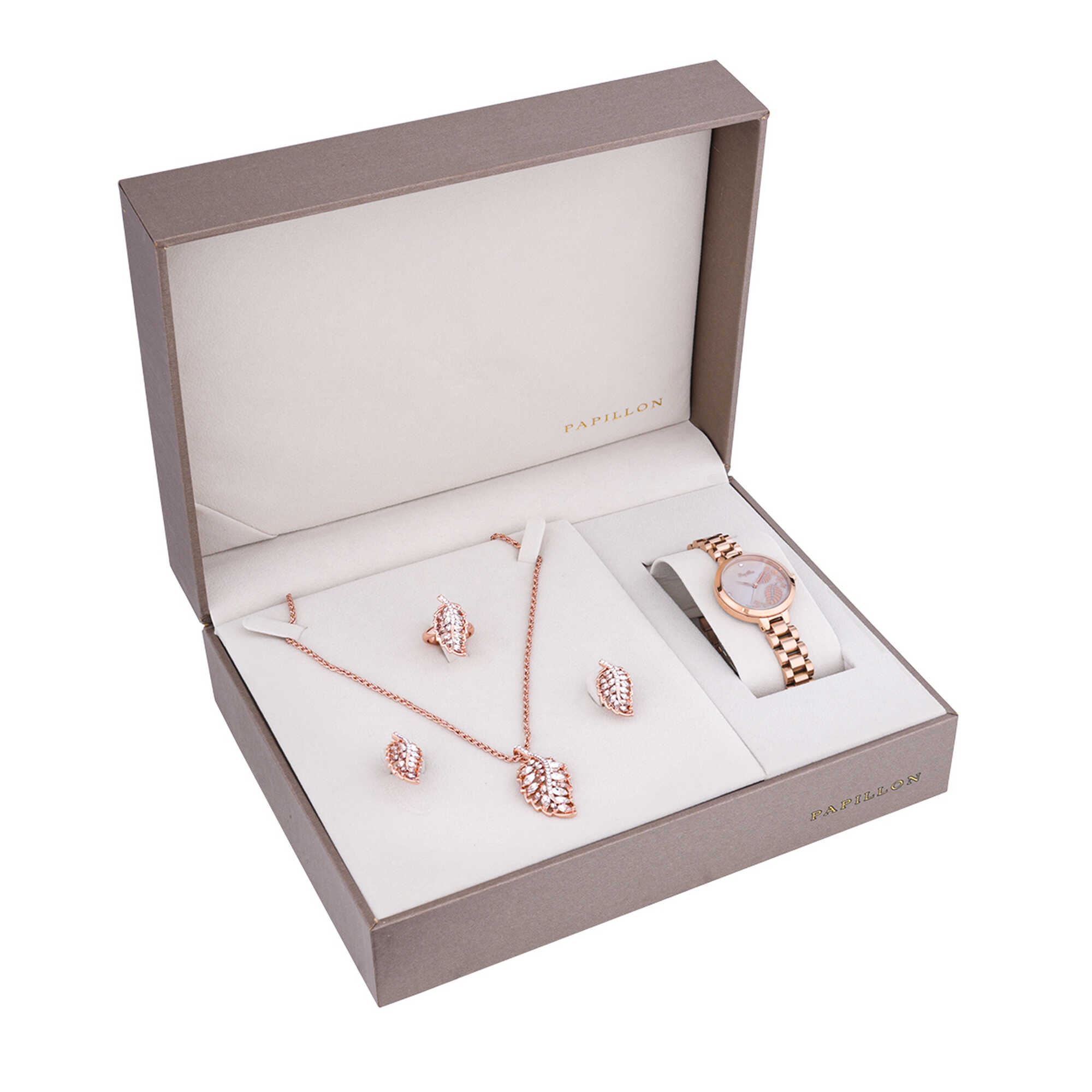 Papillon Accessories Gift Set Rose Gold 4 Pieces