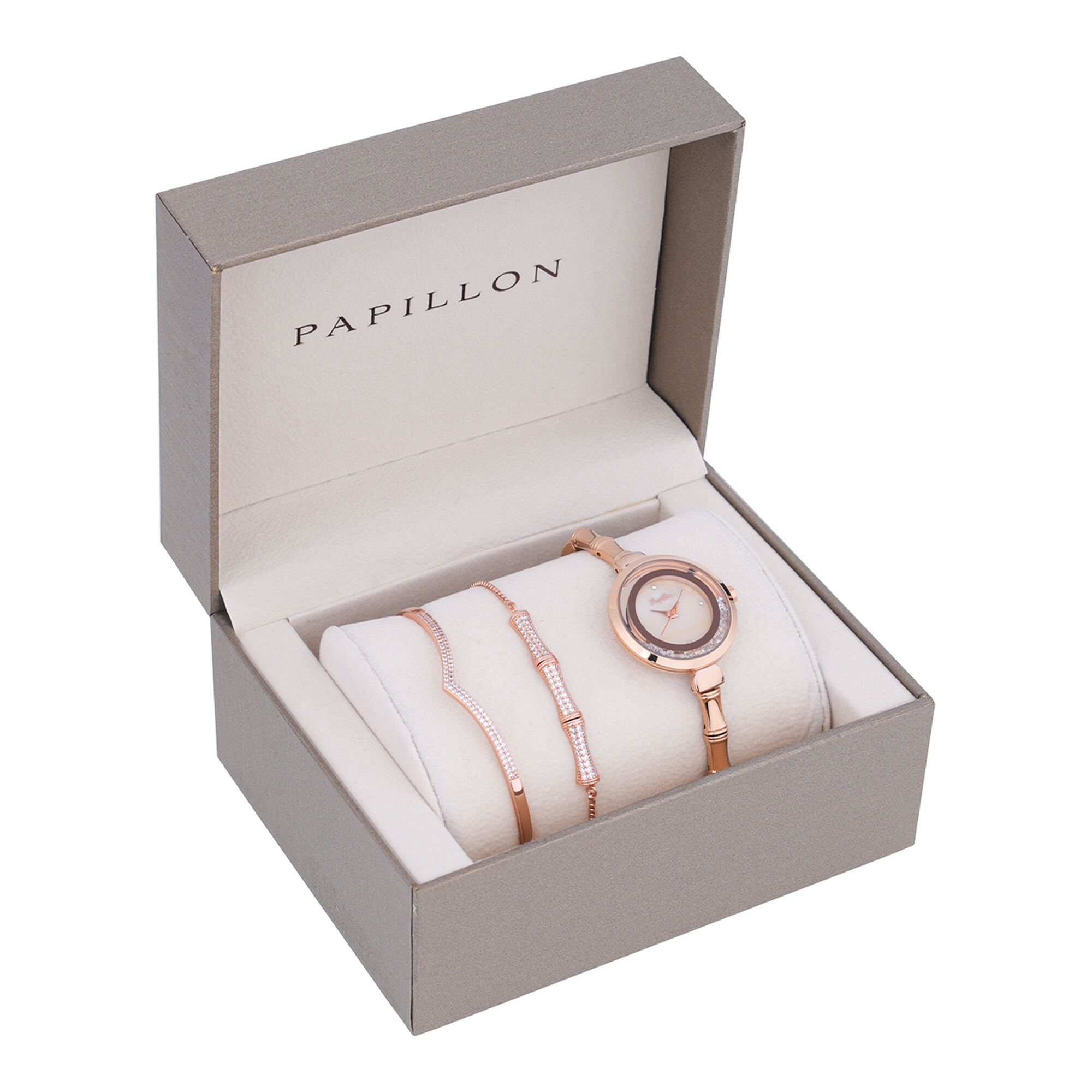 Papillon Accessories Gift Set Rose Gold 3 Pieces