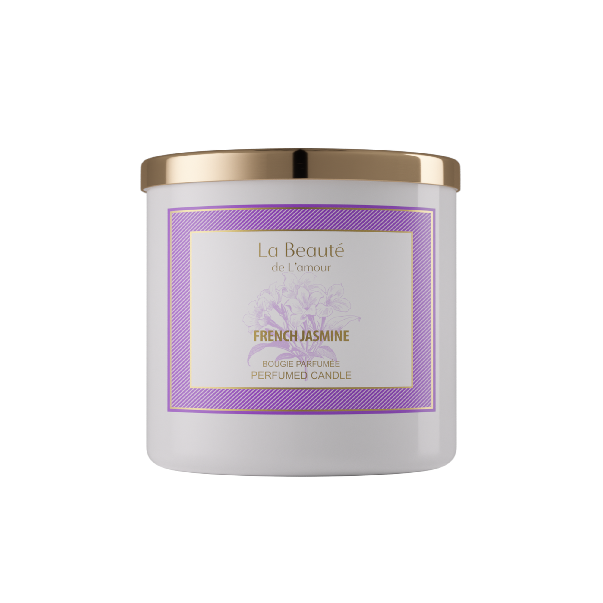 French Jasmine 400 gm Scented Candle La Beaute de Lamour