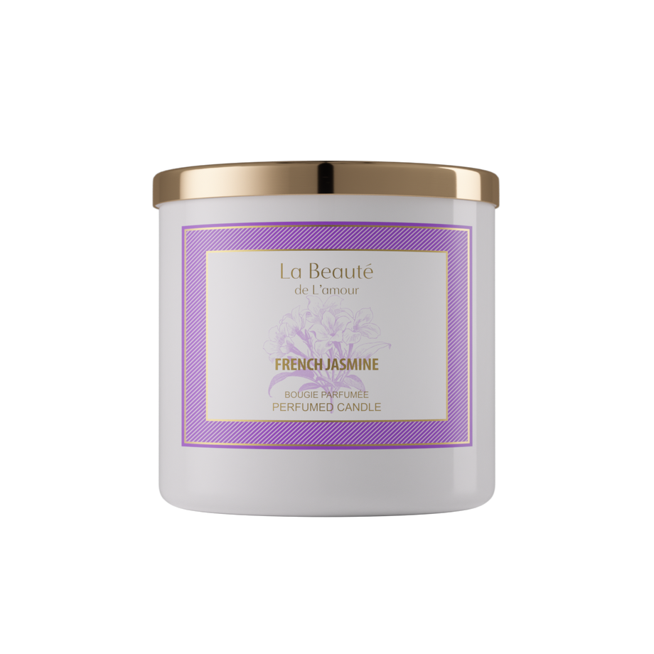 French Jasmine 400 gm Scented Candle La Beaute de Lamour