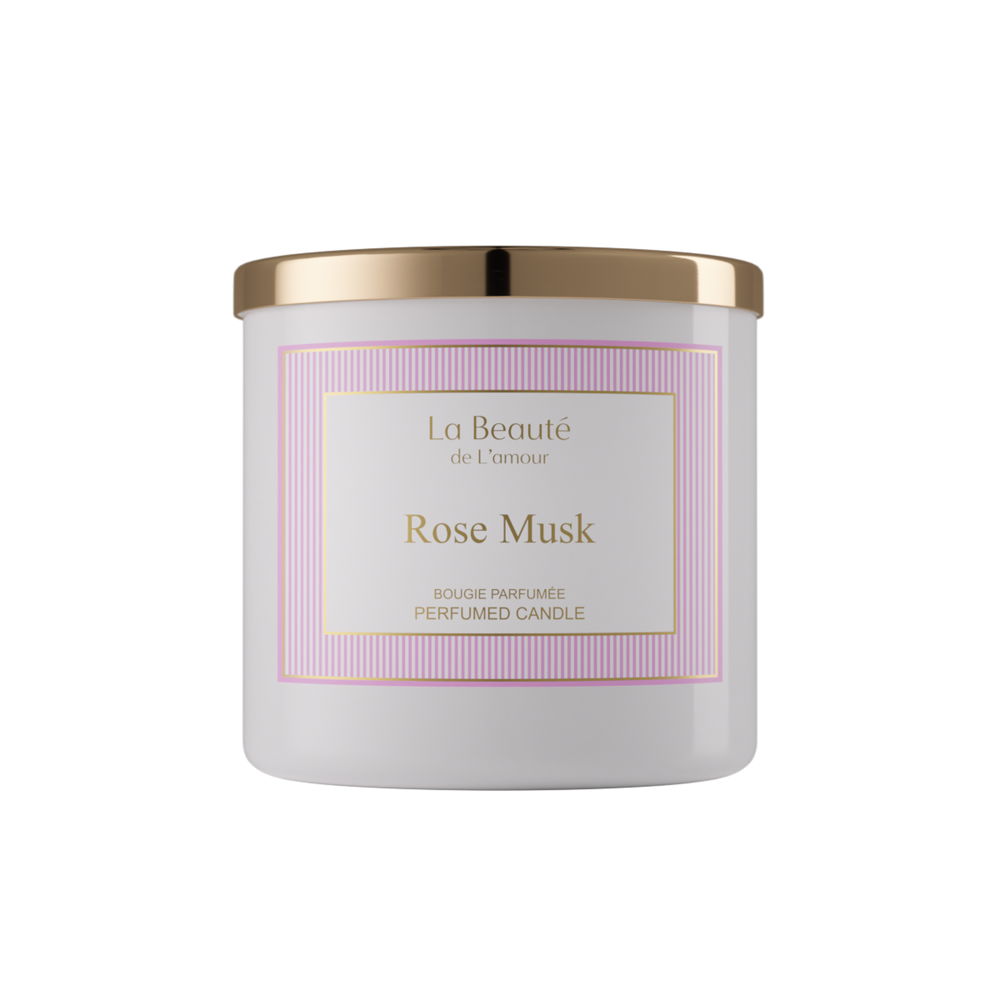 Rose Musk 400 gm Scented Candle La Beaute de Lamour