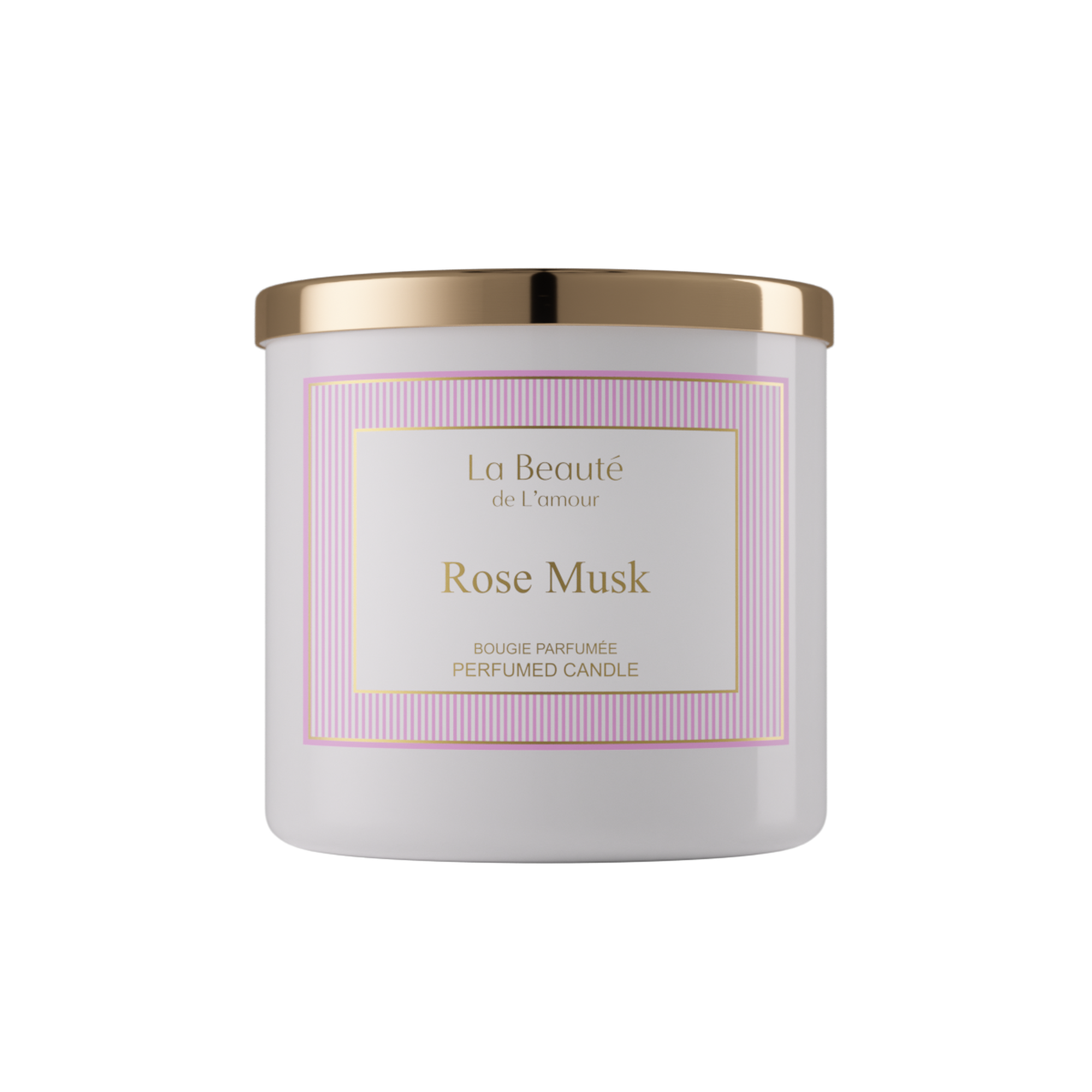 Rose Musk 400 gm Scented Candle La Beaute de Lamour