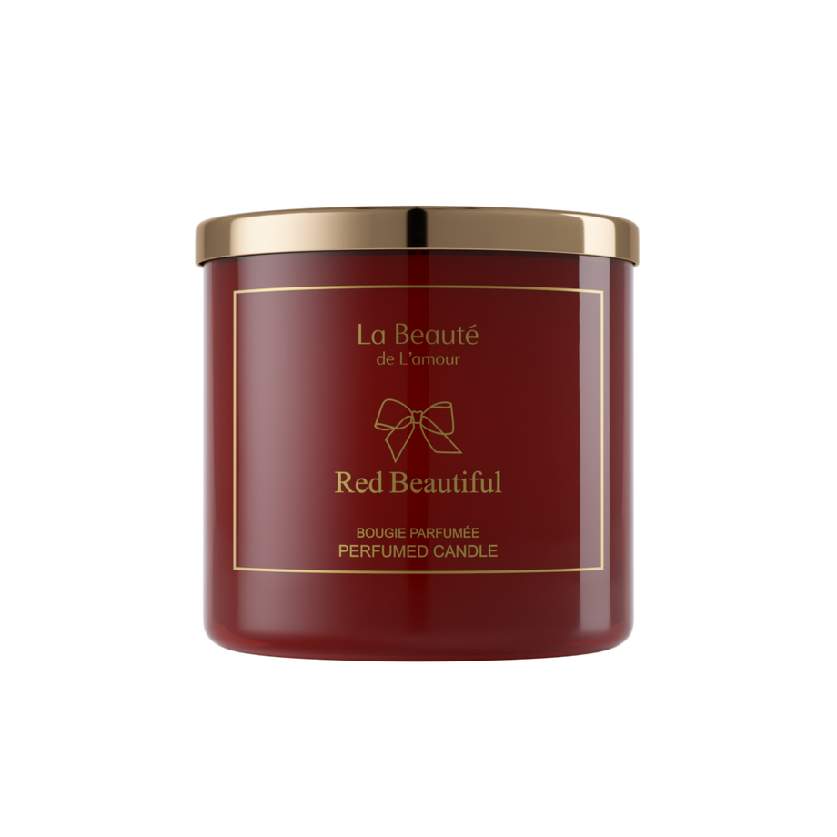 Red Beautiful 400 gm Scented CandleLa Beaute