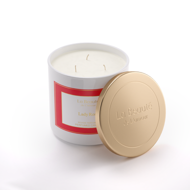 Lady Rose 400 gm Scented Candle La Beaute de Lamour