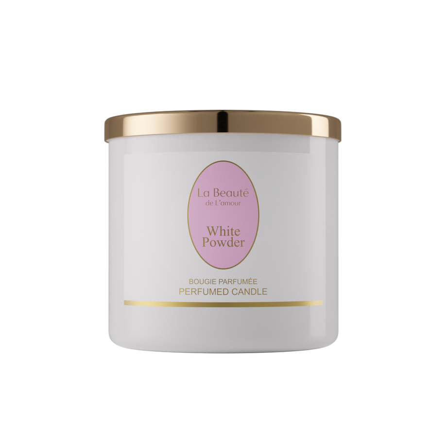 White Powder 400 gm Scented Candle La Beaute