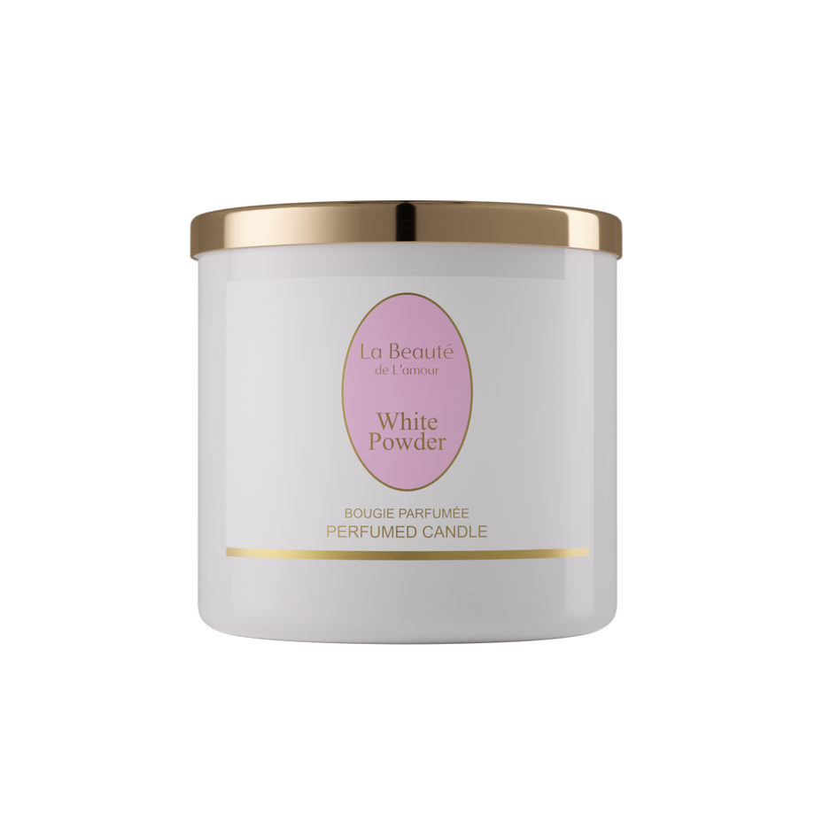 White Powder 400 gm Scented Candle La Beaute